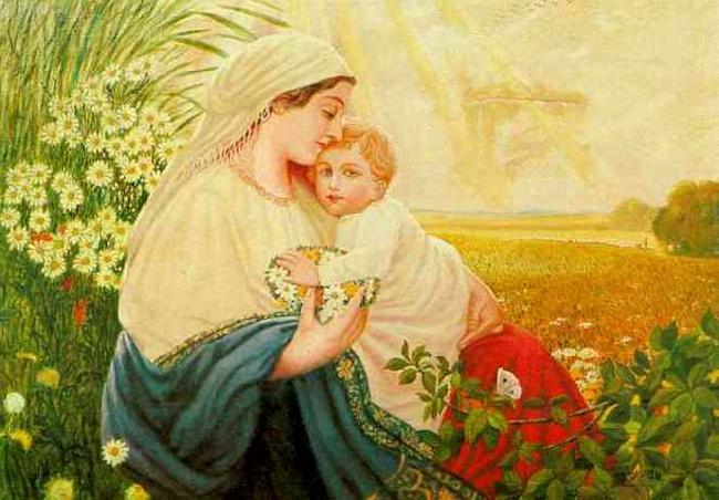 Adolf Hitler Mother Mary with the Holy Child Jesus Christ China oil painting art